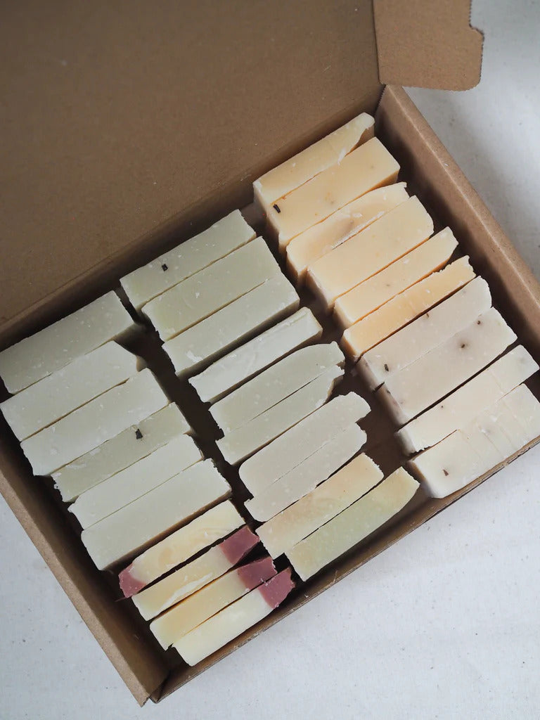Box of Hand-made Soap Ends