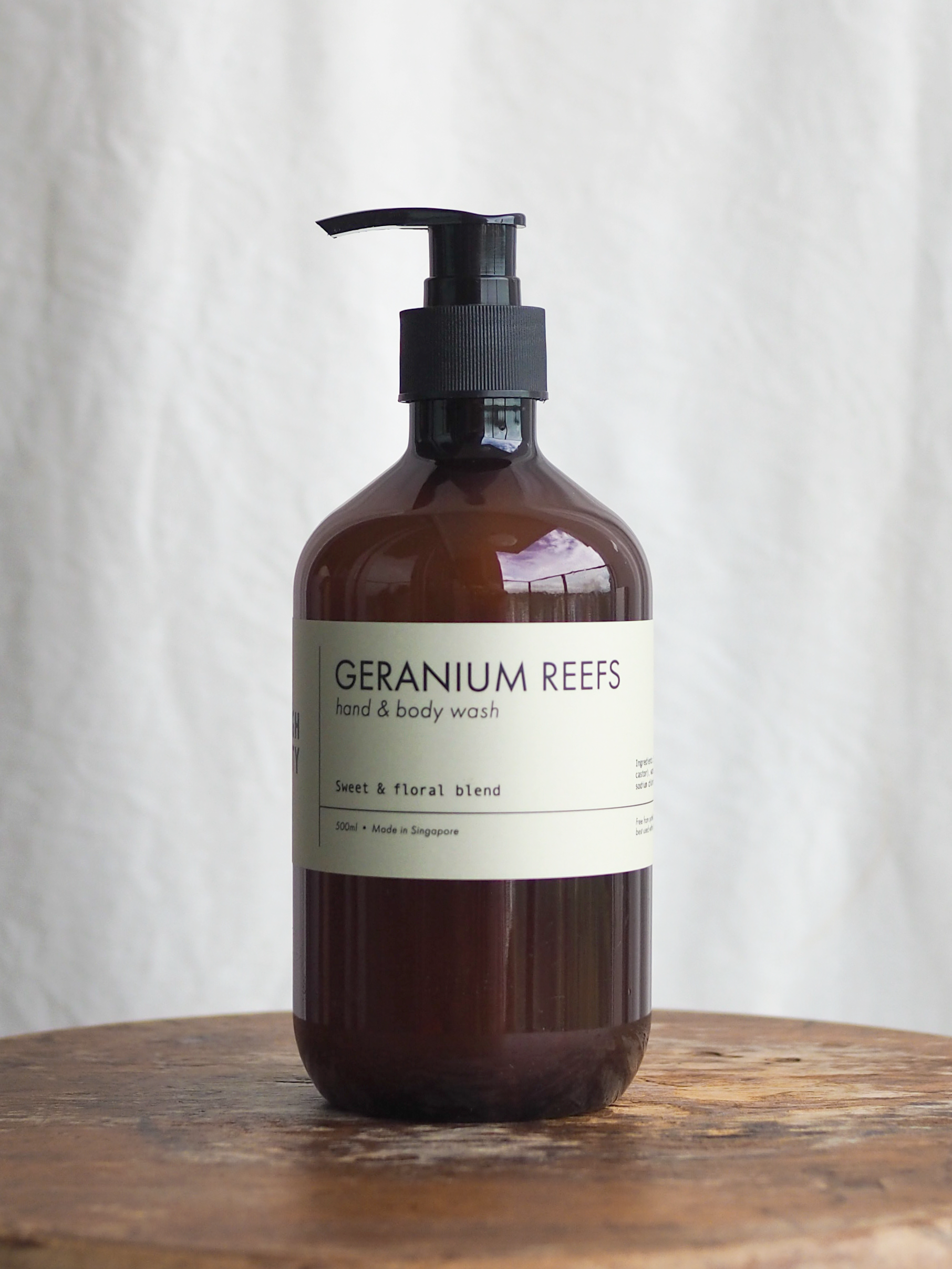 geranium reefs hand & body wash